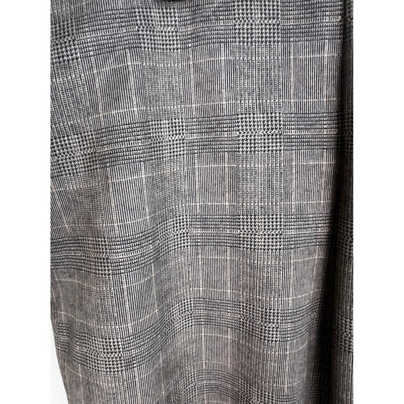 TTAHARI Plaid Elastic Waist Pull On Pants‎ Women's XL Gray Brown Checkered - Picture 3 of 12